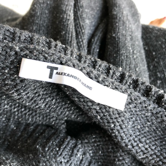 Alexander Wang Geometric Pattern Oversized Boat Neck Sweater Dress - Picture 5 of 5